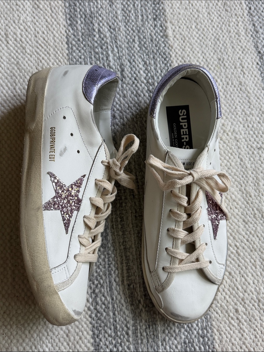 Golden Goose Glitter Star Rare Private Edition Sneakers NEW nwot
